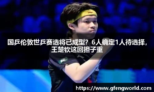 国乒伦敦世乒赛选将已成型？6人确定1人待选择，王楚钦这回担子重